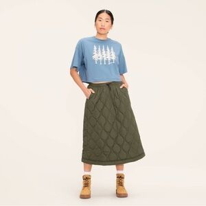 Woolrich x Target Quilted Green Skirt